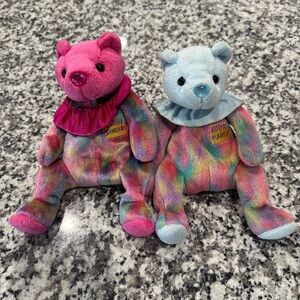 Ty Beanie Babies January and March Birthday Bears